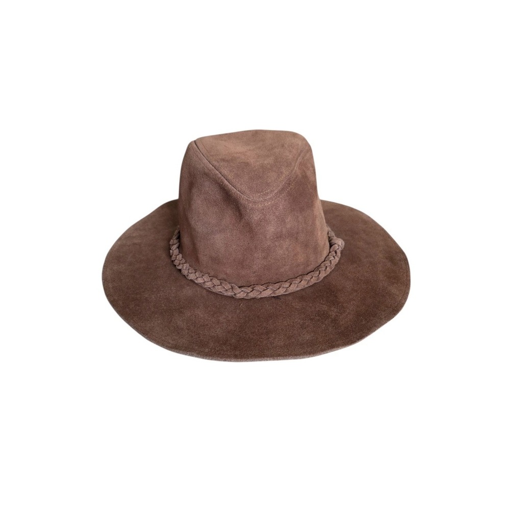 Staring at Stars Urban Outfitters Brown Suede Leather Wide Brim Rancher Hat Boho